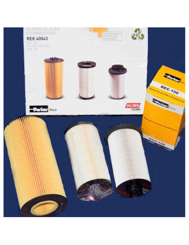 REK40043 - KIT SEPARADOR DE AGUA + FILTRO DE COMBUSTIBLE SECUNDARIO