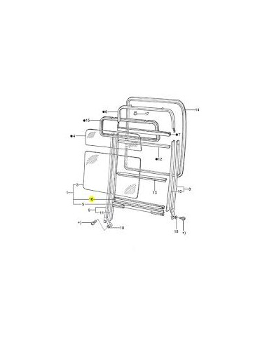 CRISTAL DE PUERTA FORD CARGO MODELO VIEJO (LADO DERECHO)