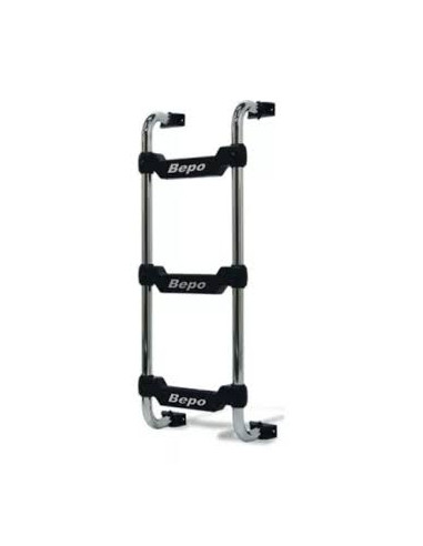 B-003B - ESCALERA TRASERA PARA FORD CARGO CROMADA